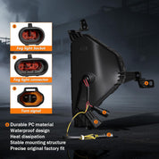 OKSIWA LED Fog Light with DRL for 2019–2020 Hyundai Elantra, Front Bumper Fog Lamp Assembly,Amber Turn Signal,Waterproof Design, Includes DRL Wiring Harness Visit the OKSIWA Store