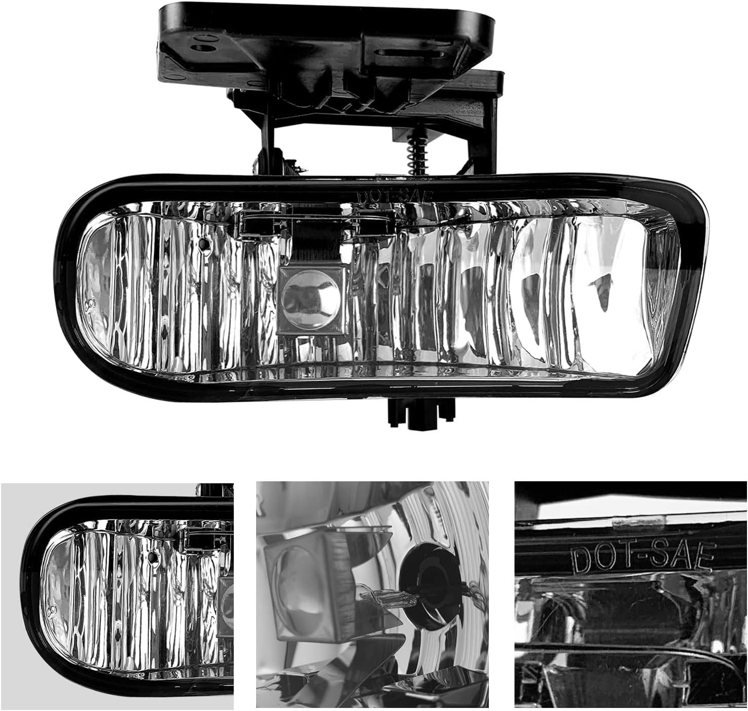 DOT Approved Halogen Fog Lights for 1999-2002 GMC Sierra & 2000-2006 GMC Yukon Plug & Play-3