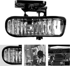DOT Approved Halogen Fog Lights for 1999-2002 GMC Sierra & 2000-2006 GMC Yukon Plug & Play-3