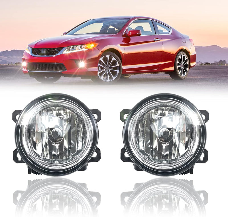 OKSIWA Fog Light Compatible With 2016 2017 2018 2019 2020 2021 Honda Civic Accord Pilot CR-Z Front Bumper Driving Fog Lamps-1