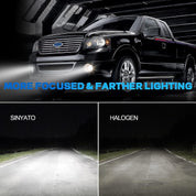 OKSIWA LED Fog Lights with DRL/Turn Signal Compatible with 2011 2012 2013 2014 Ford F150 Bumper Driving Fog Lamp Assembly Replacement DOT Approved（1 Pair）