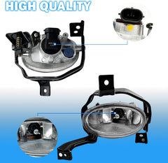 OKSIWA Fog Lights Compatible With Honda Crv Cr-v 2010 2011 Fog Lamps With Switch and Wring Kit H11 12V 55W Bulbs(Clear Lens)-5