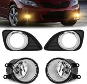 OKSIWA Halogen Fog Lights-for 2010 2011 Toyota Camry,Fog Lamps Assembly Replacement,Include Switch, Wiring Harness,Plug and Play