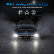 OKSIWA LED Fog Lights for Dodge Ram 2009-2012 1500, 2010-2018 2500, 2010-2018 3500 with Daytime Running Lights DRL Set Assembly 1 Pair Driving Fog Lamps Replacement