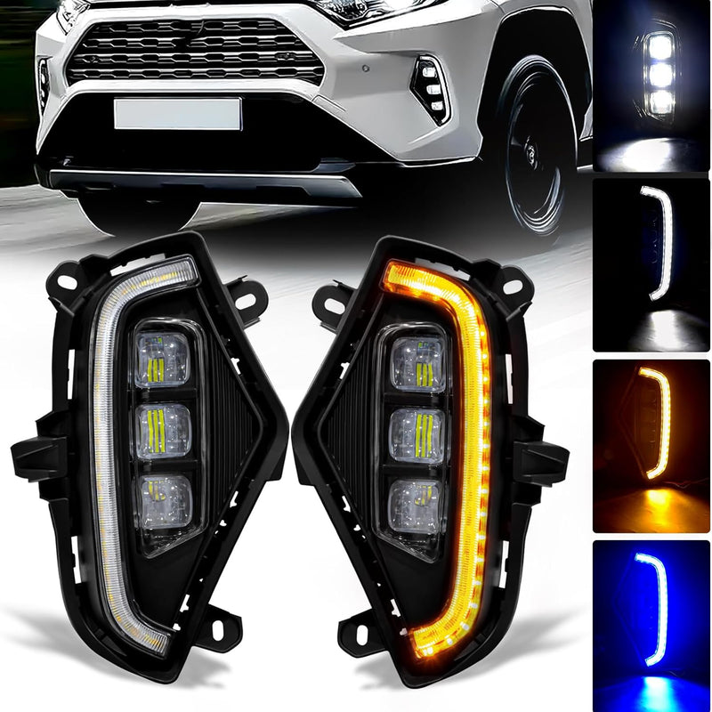 For Toyota RAV4 2016 2017 Led daytime running Driving light DRL with For Toyota RAV4 2016 2017 Led daytime running Driving light DRL with