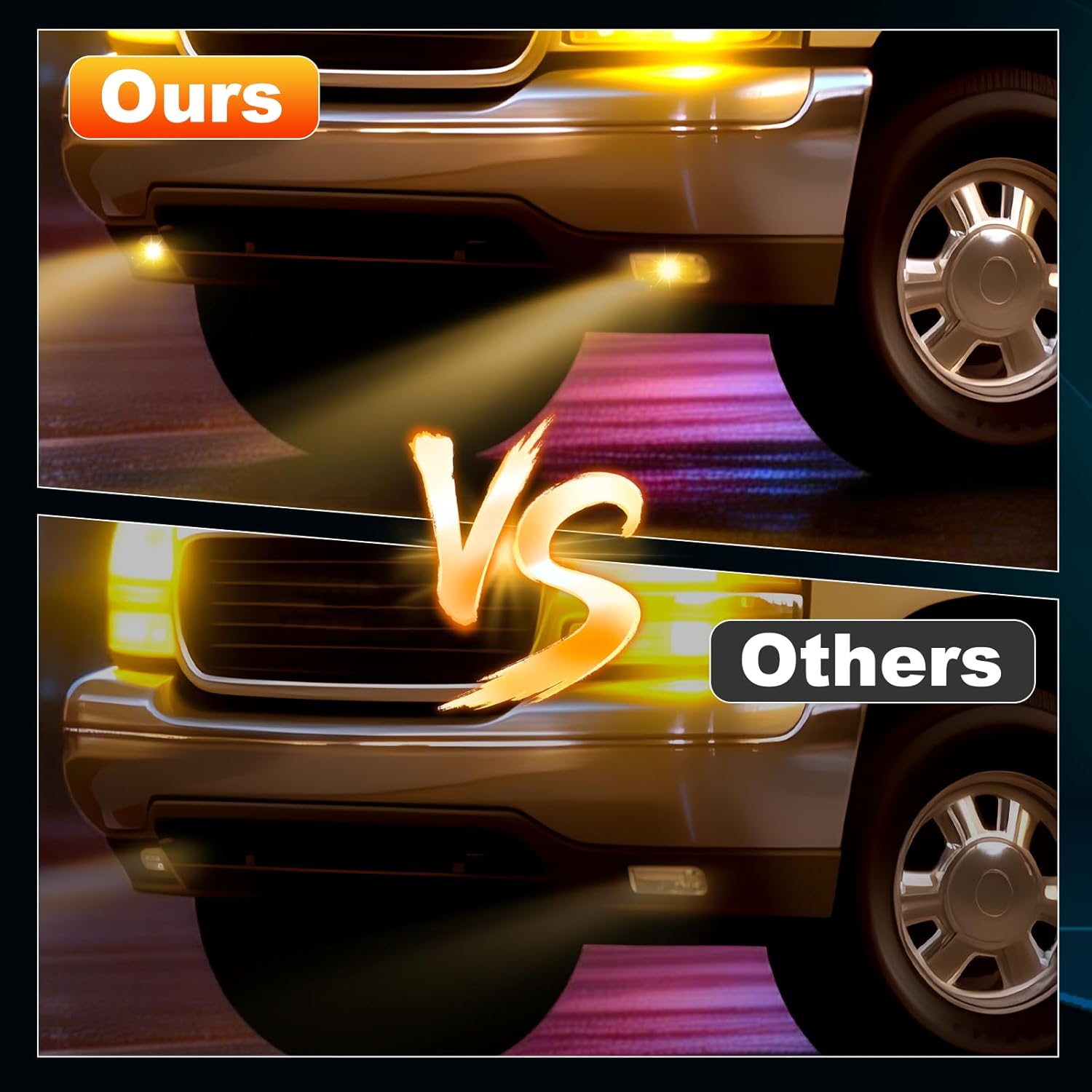 OKSIWA LED Fog Lights Compatible With 2000 2001 2002 2003 2004 2005 2006 GMC Yukon Pickup Truck / 1999 2000 2001 2002 GMC Sierra, A Pair Of Fog Lamps With Housing And Clear Lens