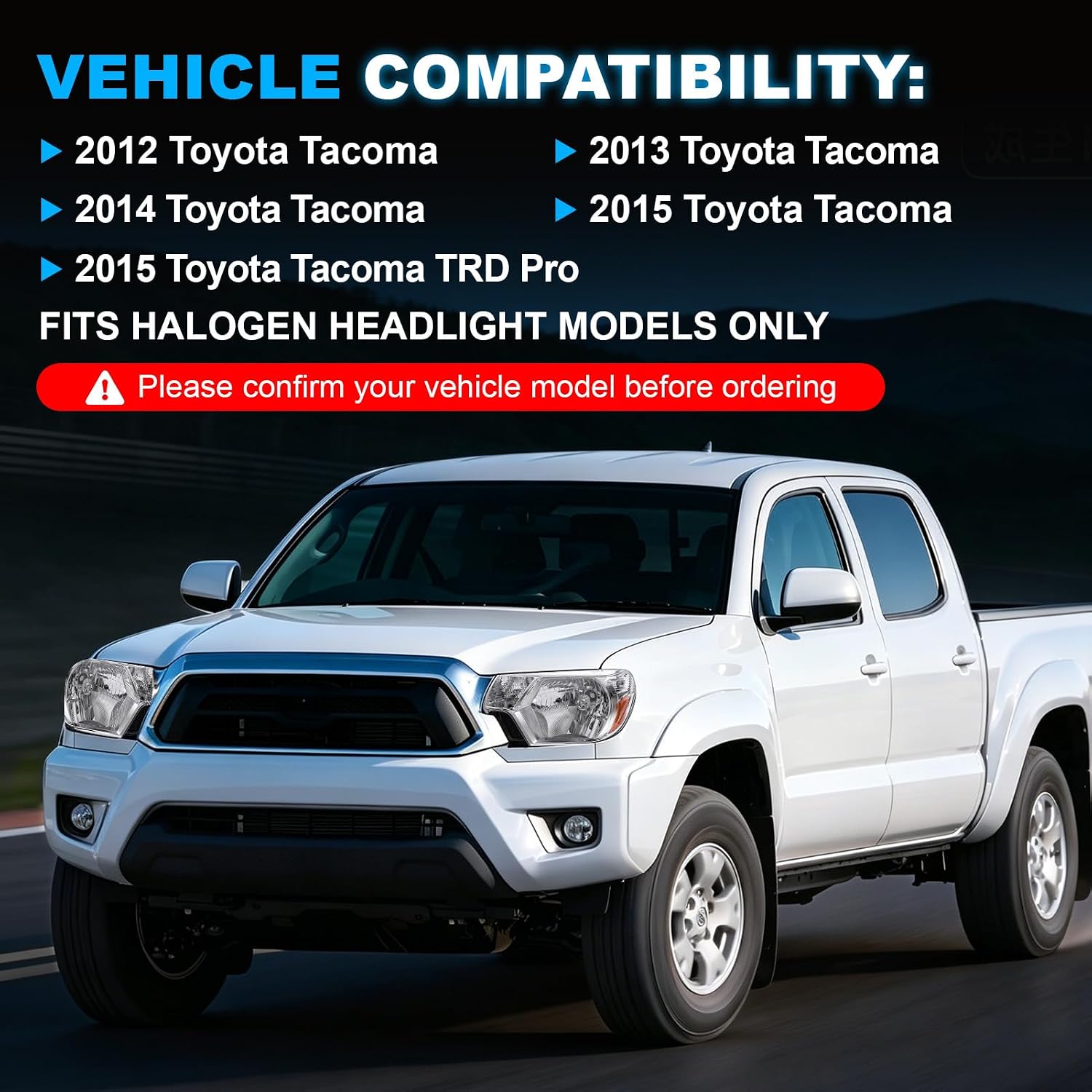 Headlight for 2012–2015 Toyota Tacoma-3