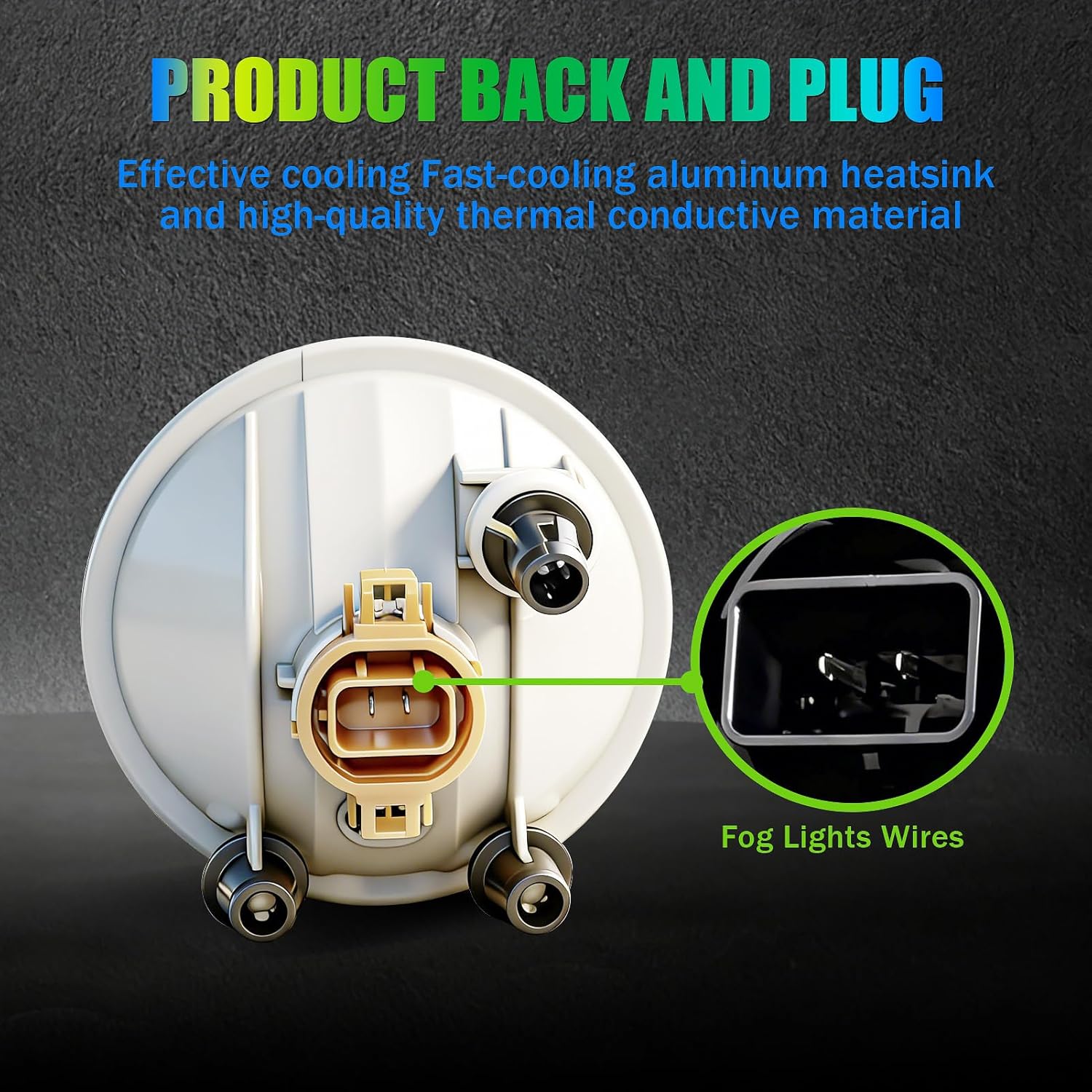 OKSIWA Fog Lights Compatible with 07-13 Chevy Avalanche 07-14 Suburban Tahoe GMC Yukon/XL 14 Sierra 1500/15 2500HD/15 3500 HD, Driving Fog Lights Assembly, Upgrade and Modified 1 Pair Fog Lamps