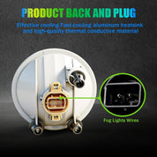 OKSIWA Fog Lights Compatible with 07-13 Chevy Avalanche 07-14 Suburban Tahoe GMC Yukon/XL 14 Sierra 1500/15 2500HD/15 3500 HD, Driving Fog Lights Assembly, Upgrade and Modified 1 Pair Fog Lamps