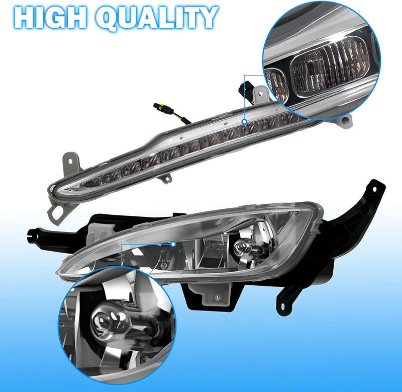 OKSIWA LED Fog Lights Compatible with Optime K5 2011 2012 2013,Fog Lamps Assemblies-6