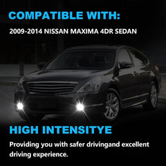 OKSIWA LED Fog Lights,Compatible with Nissan Maxima 2009-2014,Front Bumper Fog Lamp with Switch Wiring Harness Kit, neblineros para autos delantero, faros antiniebla-2