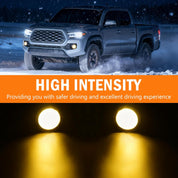 OKSIWA Halogen Fog Lights,Compatible with 2016-2023 Toyota Tacoma(Fits SR,SR5 Model Only), Front Bumper Driving Light, with Wiring Harness, Switch,Easy to Install (Black Bezels)