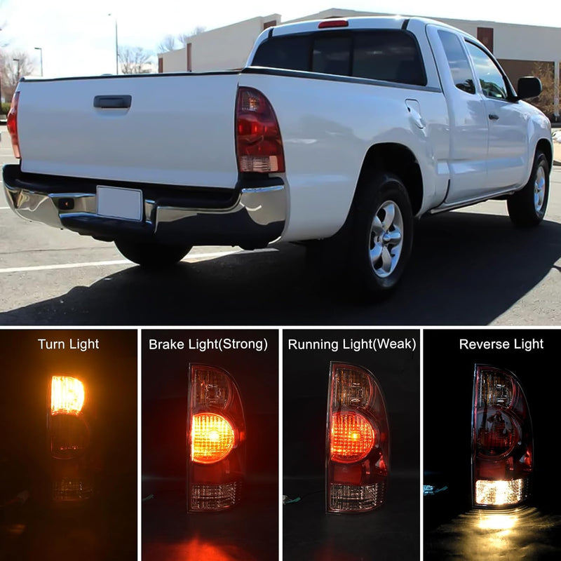 OKSIWA Tail Light Housing for 2005-2015 Toyota Tacoma,Passenger Side Rear Tail light Replacement - Right Tail Lamp-2