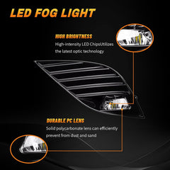 OKSIWA LED Fog Light-for 2018-2020 Toyota Camry SE/XSE/TRDM, Fog Lamps Assembly Replacement,Include Switch, Wiring Harness, Plug and Play-6