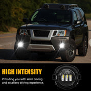 OKSIWA LED Fog Lights,Compatible with 2010-2017 Nissan Frontier,2005-2015 Xterra, Driving Fog Lamps Replacement with Wiring Harness, Switch Kit (Only fit for Plastic Bumper)
