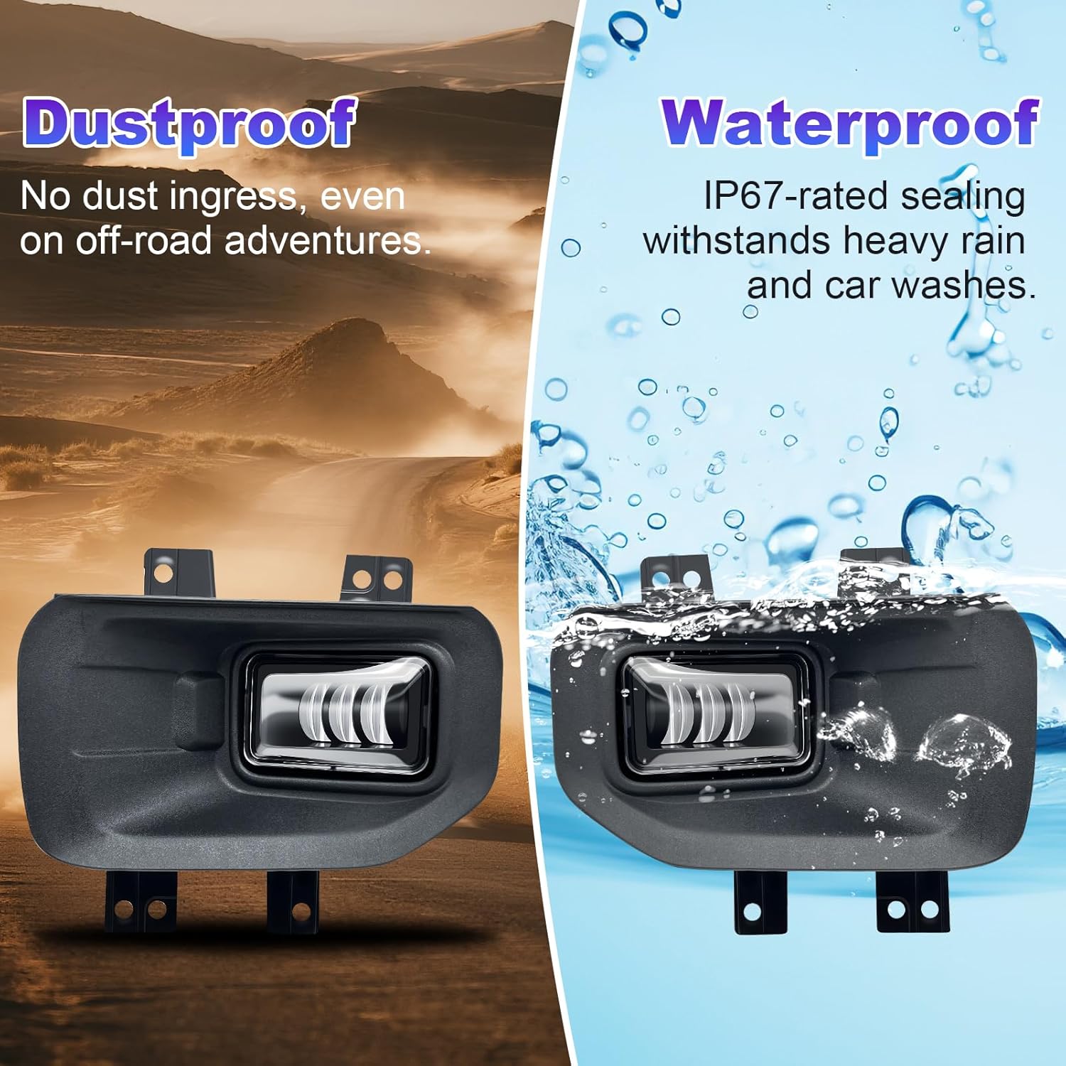 OKSIWA LED Fog Lights Compatible with 2015 2016 2017 Ford F150 Fog Lamps Assembly Left Driver and Right Passenger Side-7