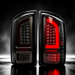 Smoked LED Tail Lights for 2007-2008 Dodge Ram 1500 & 2007-2009 Ram 2500 3500 Plug & Play-1