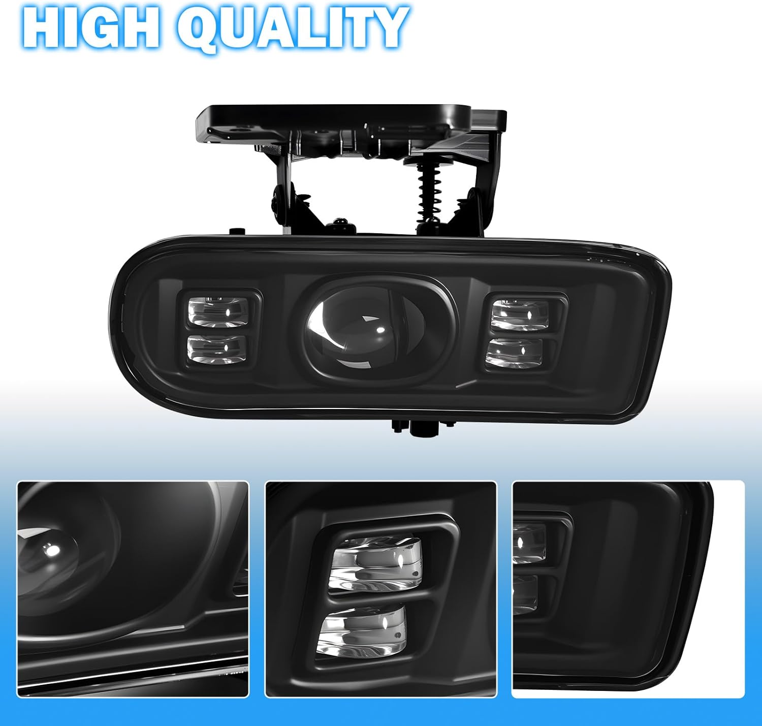 DOT Approved LED Fog Lights for 1999-2002 GMC Sierra & 2000-2006 GMC Yukon Plug & Play-4