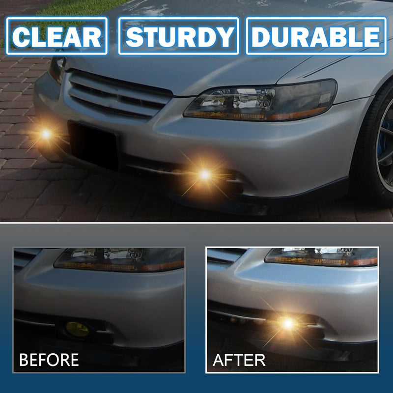 OKSIWA Fog Lights Fit For 2001-2002 Honda Accord 4DR Sedan 01 02 Front Driving Fog Lights Lamps(Clear Lens)-3