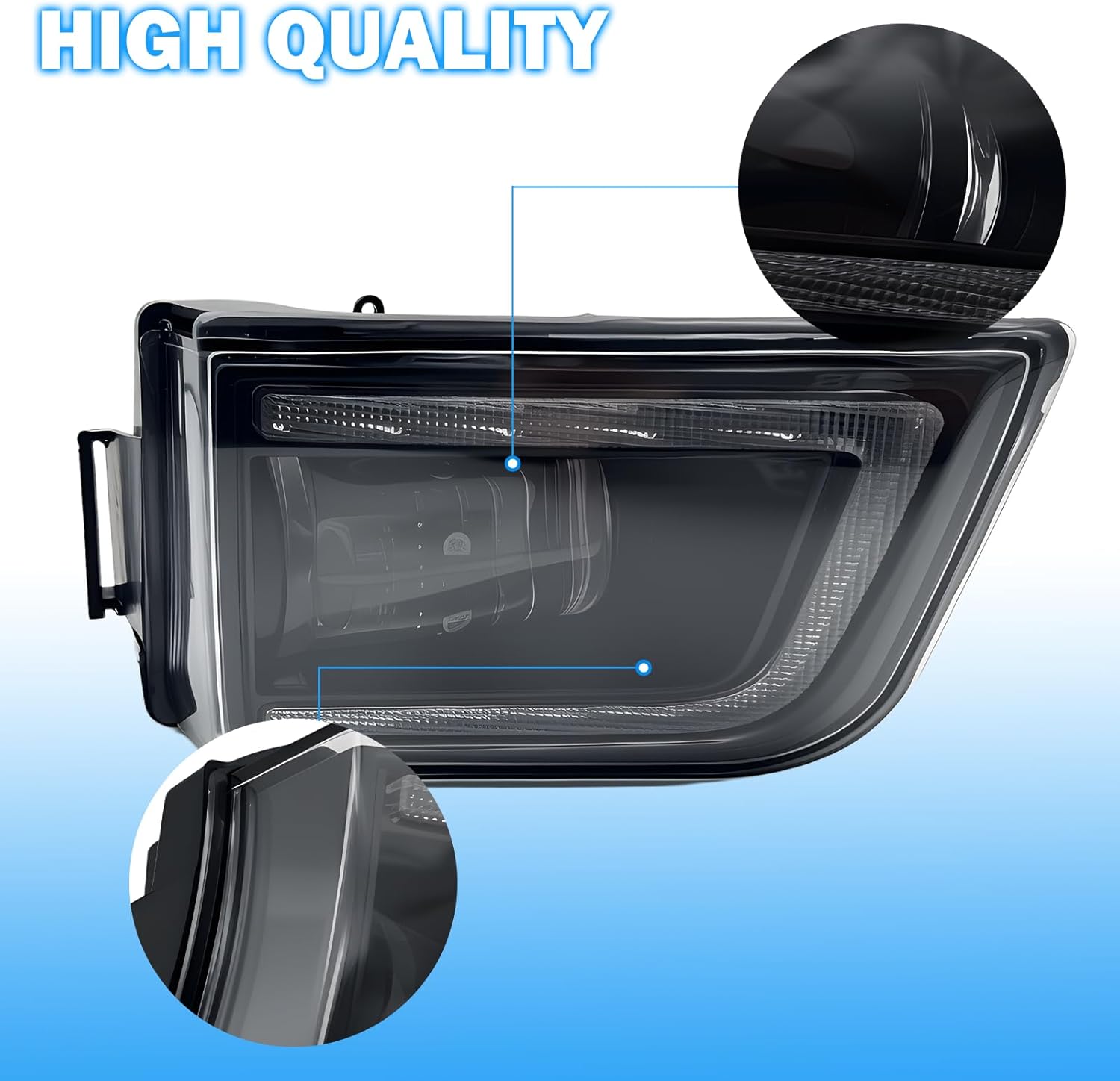 DOT approved LED Fog Lights with DRL & Turn Signal for 2003-2005 Toyota 4Runner Clear Lens Plug & Play-6