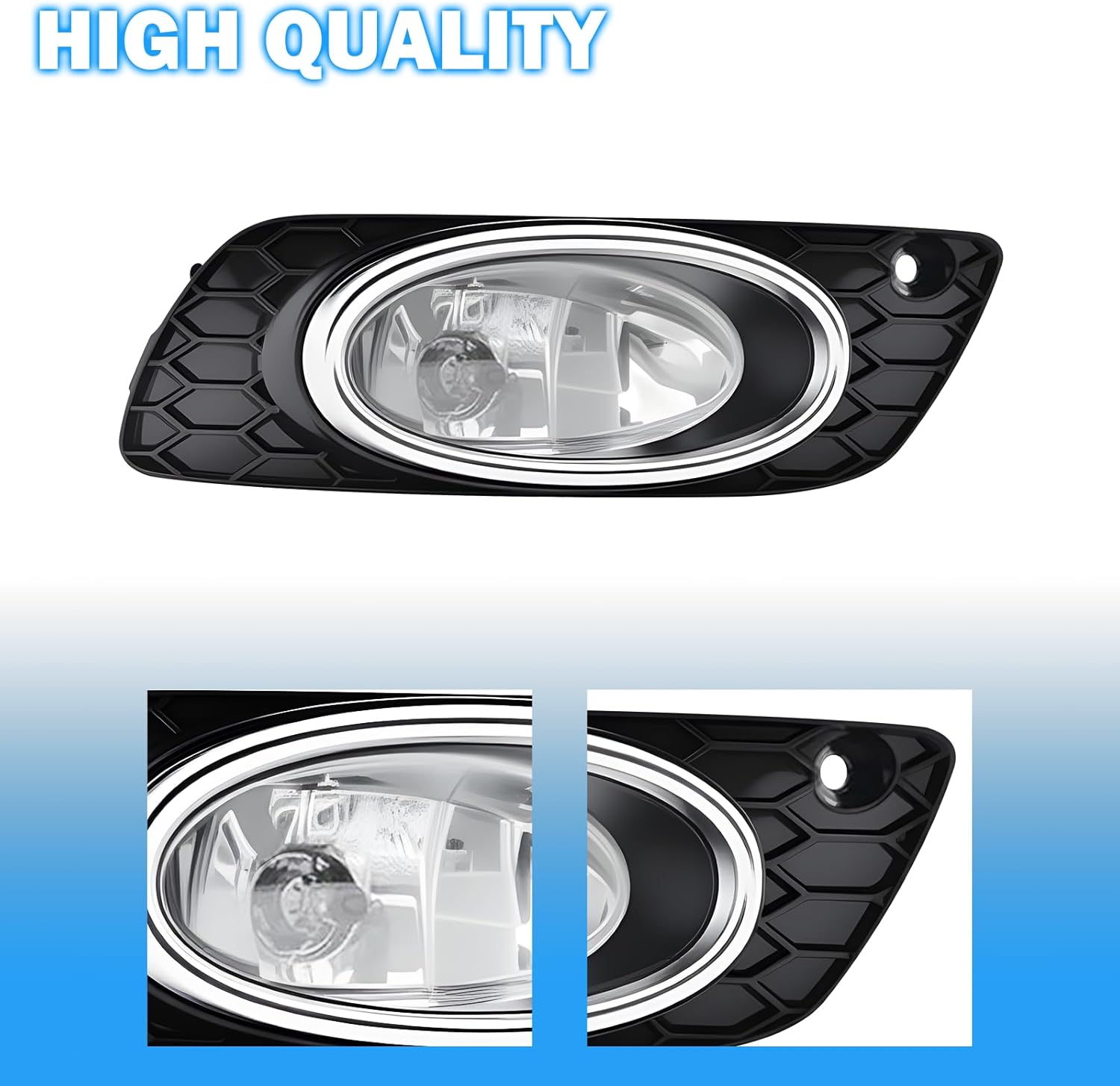 OKSIWA Fog Lights Compatible with 2012 Honda Civic 4DR Front Fog Lamps Assemblies with Switch and Wiring Harness 1 Pair of Fog Lights-4