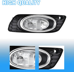OKSIWA Fog Lights Compatible with 2012 Honda Civic 4DR Front Fog Lamps Assemblies with Switch and Wiring Harness 1 Pair of Fog Lights-4