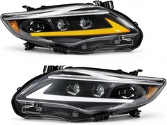 LED Projector Headlights with Startup Animation & Sequential Turn Signal for 2011-2013 Toyota Corolla DRL High Low Beam Clear Lens Waterproof Plug & Play 1 Pair-7