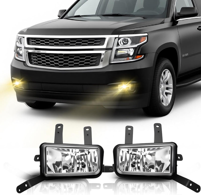 DOT Approved Halogen Fog Lights for 2015-2020 Chevy Suburban Tahoe & GMC Yukon/Yukon XL Plug & Play-1