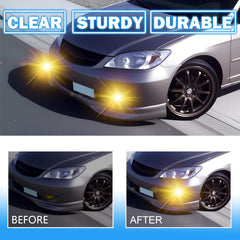 OKSIWA Driving Fog Lights Compatible with 2004-2005 Honda Civic 2/4DR 1 Pair Bumper Fog Lamps with Halogen Bulb, Switch and Harness (Clear Lens)-6