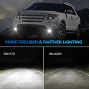 OKSIWA LED Fog Lights Assembly Compatible with 2013 2014 2015 Ford Explorer, Front Driving Fog Lamps Clear Lens Replacement Kit, DOT Certified - 1 Pair