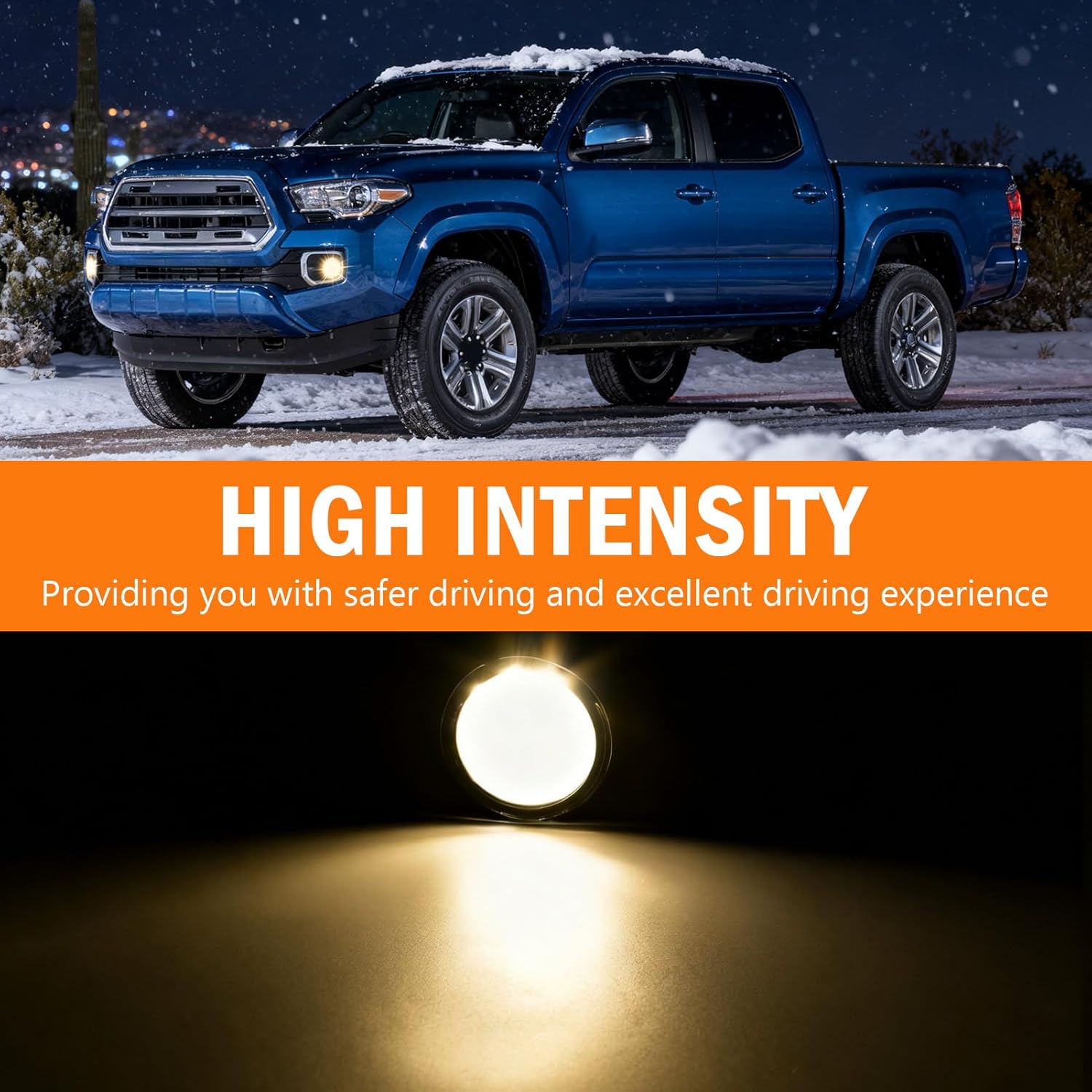 OKSIWA Halogen Fog Lights,Compatible with 2016-2023 Toyota Tacoma(Fits SR,SR5 Model Only), Front Bumper Driving Light, with Wiring Harness, Switch,Easy to Install (Chorme Bezels)