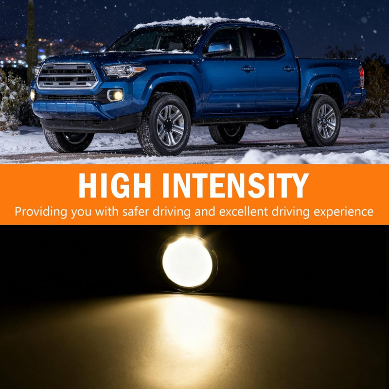 OKSIWA Halogen Fog Lights,Compatible with 2016-2023 Toyota Tacoma(Fits SR,SR5 Model Only), Front Bumper Driving Light, with Wiring Harness, Switch,Easy to Install (Chorme Bezels)-6