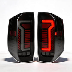 Animated Sequential Smoked LED Tail Lights for 2014-2021 Toyota Tundra Weatherproof Plug & Play-7