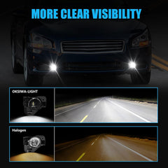 OKSIWA LED Fog Lights,Compatible with Nissan Maxima 2009-2014,Front Bumper Fog Lamp with Switch Wiring Harness Kit, neblineros para autos delantero, faros antiniebla-3
