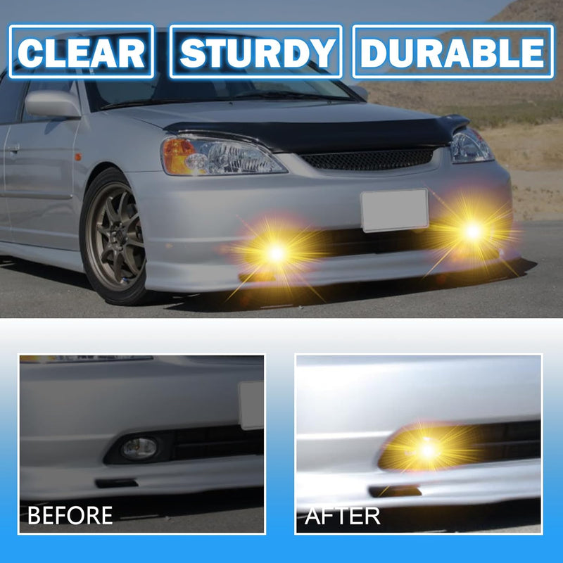OKSIWA Fog Lights Assembly Compatible With 2001 2002 2003 Honad Civic 2DR/4DR Front Bumper Fog lights with Switch and Wiring Harness- 1 Pair-6