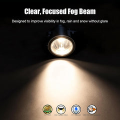 DOT Approved Fog Light for 2011–2014 Ford Explorer, 2008–2014 Ford Focus & 2006–2014 Ford Mustang, 1 Pair-2