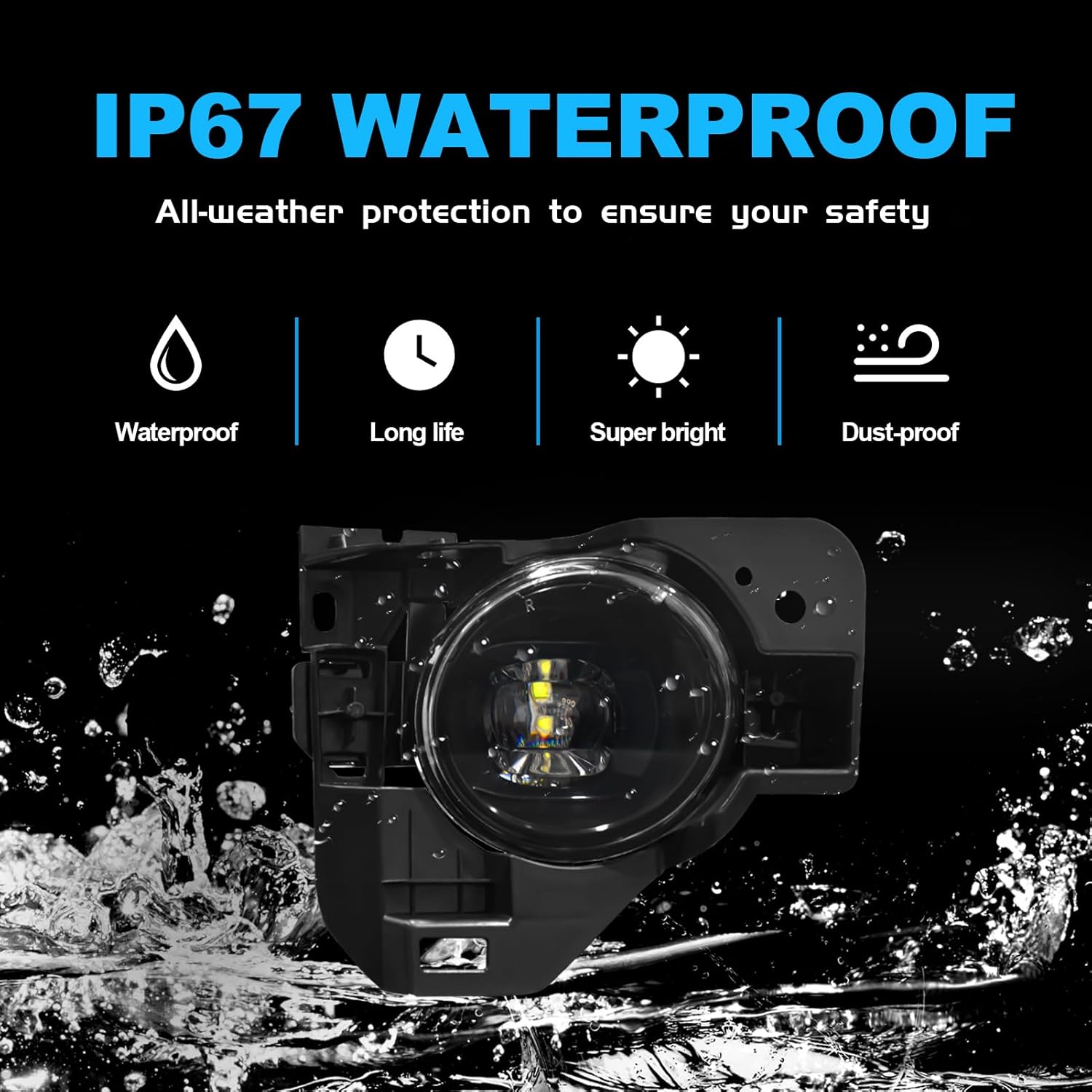 OKSIWA LED Fog Lights,Compatible with Nissan Maxima 2009-2014,Front Bumper Fog Lamp with Switch Wiring Harness Kit, neblineros para autos delantero, faros antiniebla-6