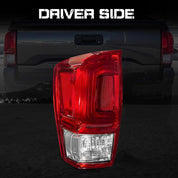 OKSIWA Tail Light Housing for 2016-2023 Toyota Tacoma, Driver Side Rear Tail Light Replacement - Left Tail Lamp