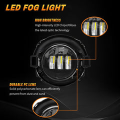 OKSIWA LED Fog Lights,Compatible with 2010-2017 Nissan Frontier,2005-2015 Xterra, Driving Fog Lamps Replacement with Wiring Harness, Switch Kit (Only fit for Plastic Bumper)-5