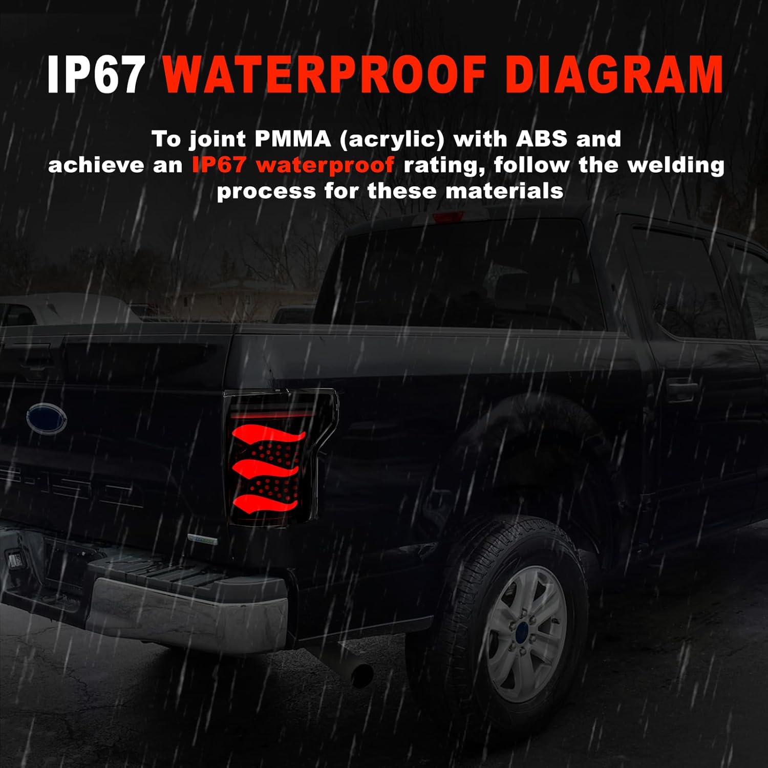 OKSIWA Sequential Full Led tail lights for 2015-2020 Ford F150 Starting Animated, Dynamic Turn Signal,Brake Light,Reverse Light Smoked Rear Light Assembly