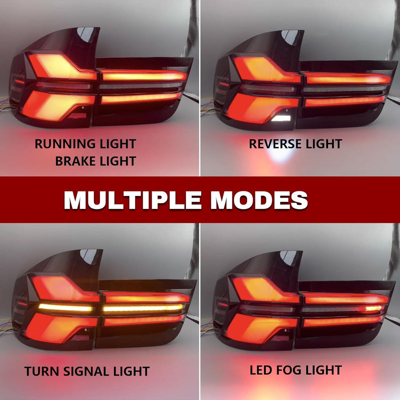 LED Tail Light Assembly for 2007-2013 BMW X5 E70 Direct Replacement 1 Pair-2