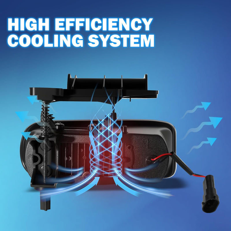 OKSIWA LED Fog Lights Assembly Fit For 1999-2002 Silverado 1500 2500/2001 2002 Silverado 1500HD 2500HD 3500/2000-2006 Tahoe Suburban 1500 2500 Fog Lamps LED2-8