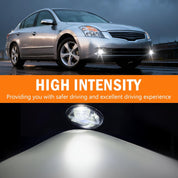 OKSIWA LED Fog Lights, Compatible with Nissan Altima Sedan 2007 2008 2009, Front Bumer Driving Light Fog Lamp Assembly Kit with Wiring Harness, Switch,Plug and Play