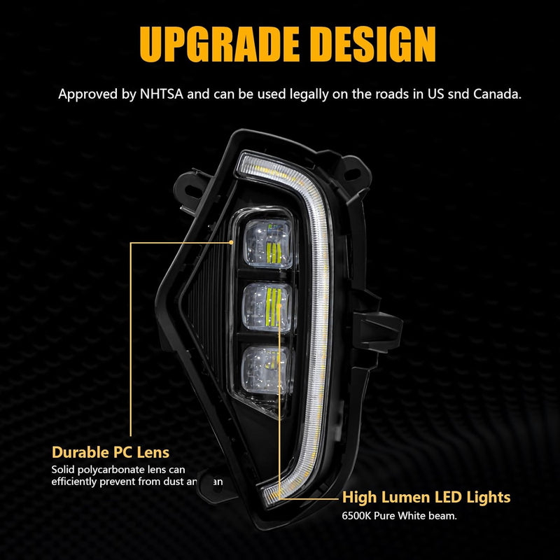 3-Color LED Fog Lights with White/Amber/Blue DRL for 2019-2025 Toyota RAV4 w/ Bezel & Harness Plug & Play-4
