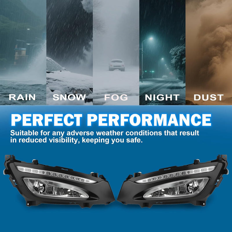 OKSIWA LED Fog Lights Compatible with Optime K5 2011 2012 2013,Fog Lamps Assemblies-3