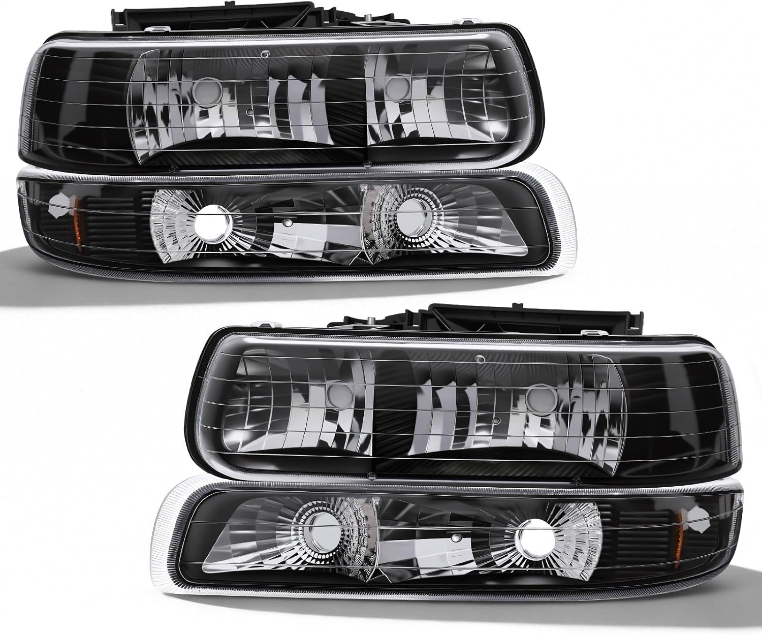 Headlight Compatible with 1999-2002 Chevy Silverado & 2000-2006 Tahoe/Suburban-7