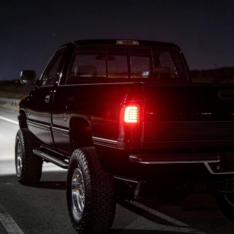 OKSIWA Led Tail Lights-for Dodge Ram 1994-2001 Ram 1500,1994-2002 Ram 2500/3500, C-shaped Design Running Light,Brake,Reverse Tail Lamp, Upgrade Tail Lights Assembly Replacement-6