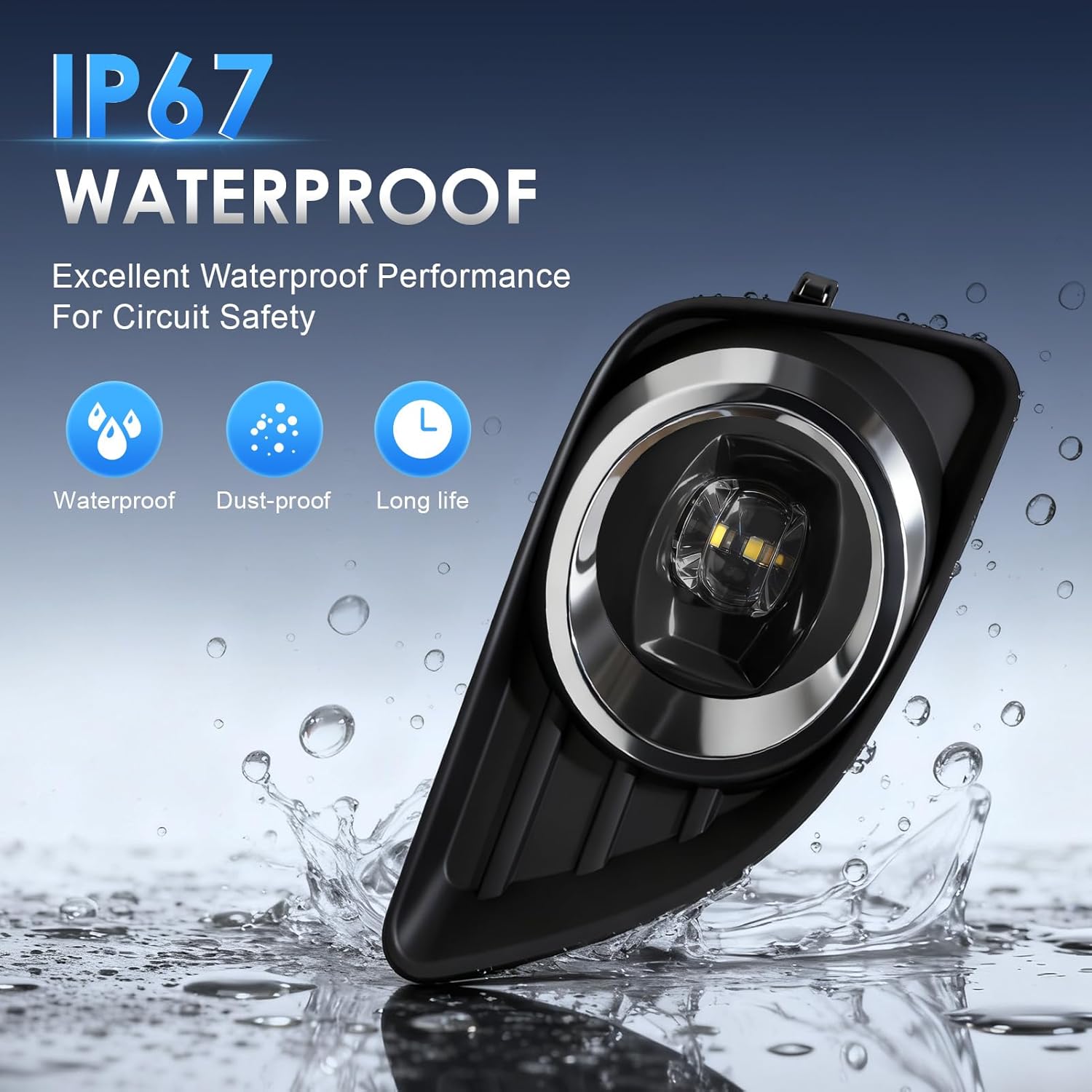 OKSIWA LED Fog lights Assembly For 2010-2011 Toyota Camry, Waterproof And Durable Fog Lights For Toyota Camry With Advanced Chip For Enhanced Visibility In All Weather (Left Driver and Right Passenger Side)