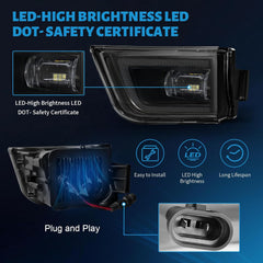 OKSIWA LED Fog Lights fit for Toyota 4Runner 2003 2004 2005, Front Driving Fog Lamps Assembly Replacement Kit (LED Fog Lights)-4