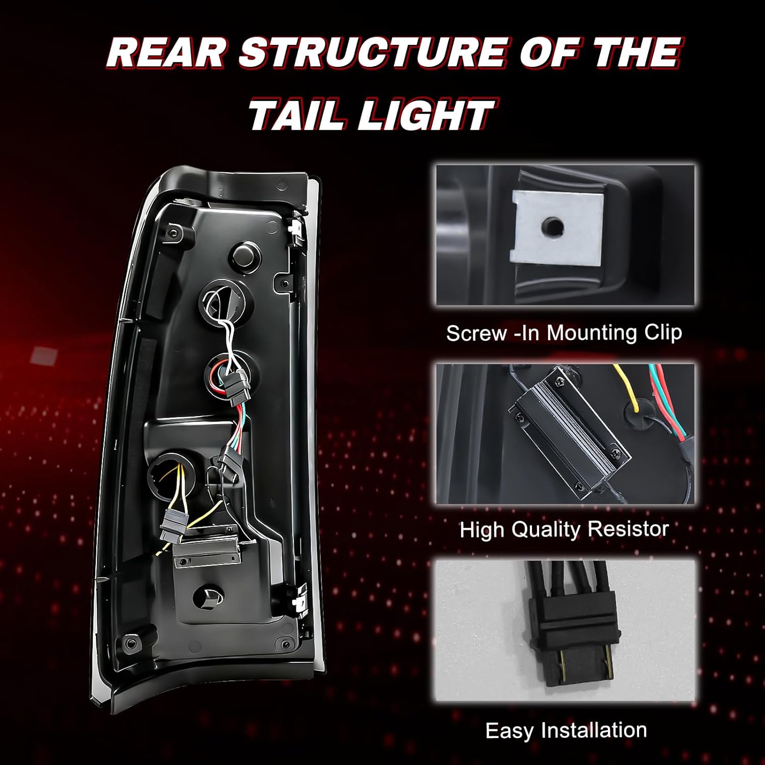 OKSIWA Full LED Tail Lights Assemble Compatible for 1999-2006 GMC Sierra 1500/2500/3500 & 1999-2002 Chevy Silverado 1500/2500 With Start-Up Animation, Dynamic Turn Signals, Brake Light,Reverse Light